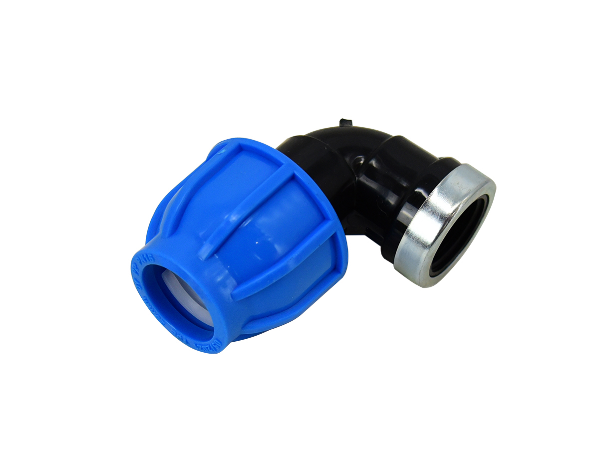 Kolano 90st GW 25×3/4″ DO PE